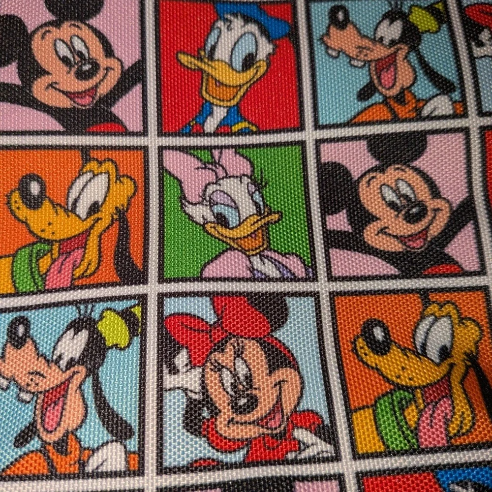 Disney‎ Parks Mickey & Friends Character Canvas Crossbody Bag Multicolor NWOT